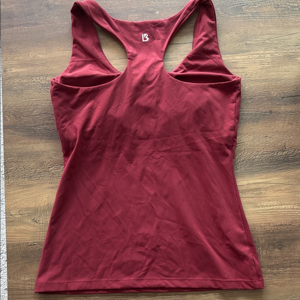 BuffBunny Burgundy Racerback Tank - Picture 3 of 3
